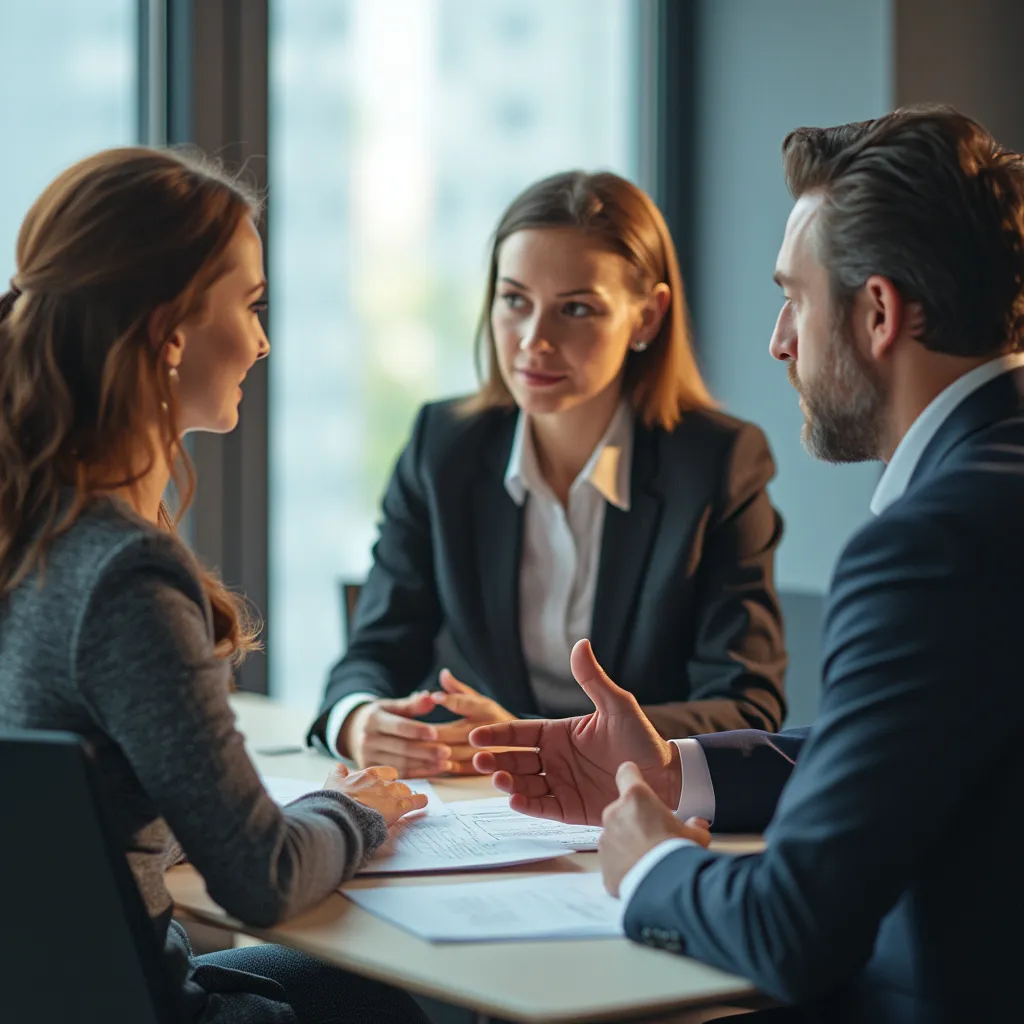 Client célébrant un succès